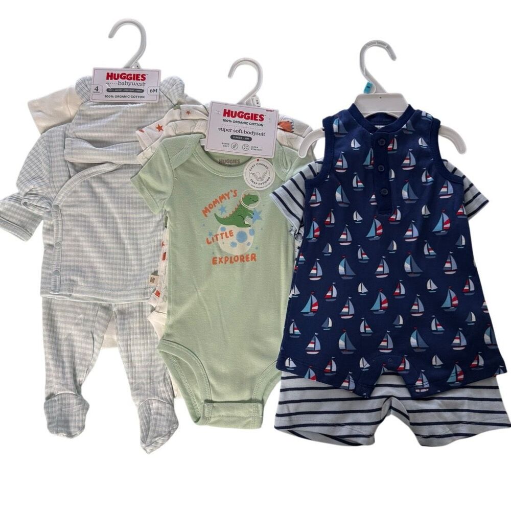 HUGGIES and LITTLE ME 6 Months Boys - 3 Play Sets